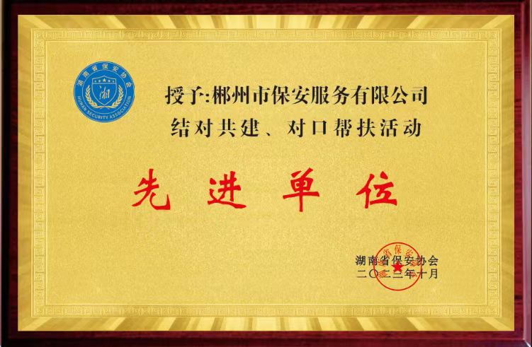 “结对共建、对口帮扶活动”先进单位